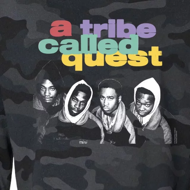 A Tribe Called Quest Group With Pastel Logo Gift Cropped Pullover Crew