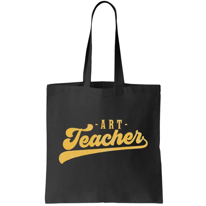 Art Teacher Cute Vintage Graphic Art Teacher Tote Bag