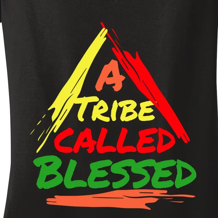 A Tribe Called Blessed Women's V-Neck T-Shirt