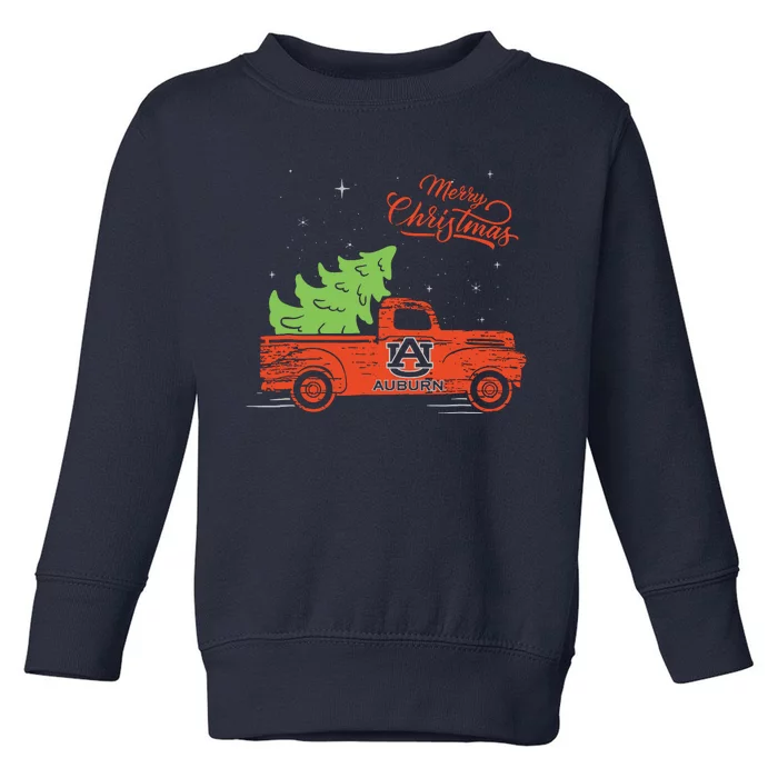 Auburn Tigers Christmas Truck Apparel Toddler Sweatshirt