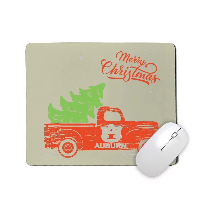 Auburn Tigers Christmas Truck Apparel Mousepad