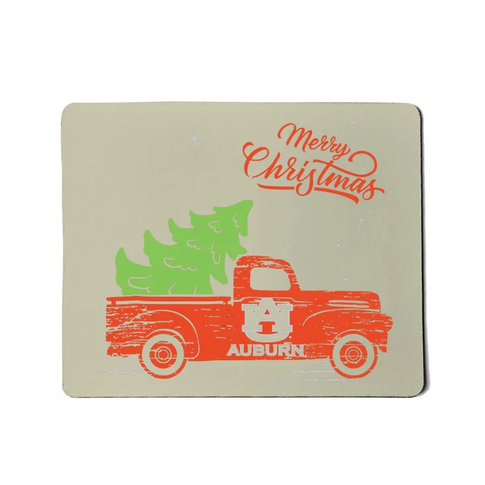 Auburn Tigers Christmas Truck Apparel Mousepad