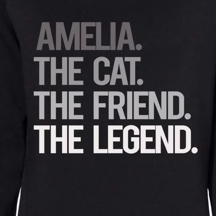 Amelia The Cat The Friend The Legend National Pet Day Cute Gift Womens California Wash Sweatshirt