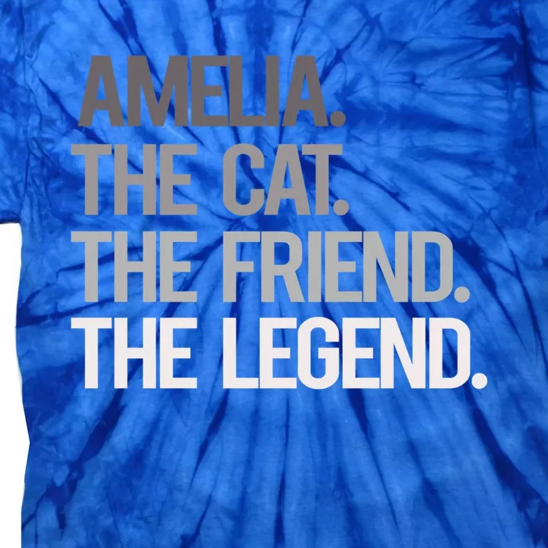 Amelia The Cat The Friend The Legend National Pet Day Cute Gift Tie-Dye T-Shirt