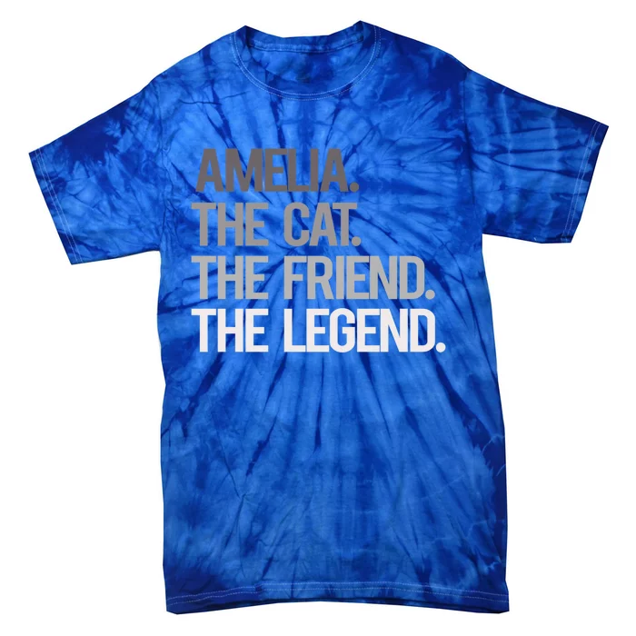 Amelia The Cat The Friend The Legend National Pet Day Cute Gift Tie-Dye T-Shirt