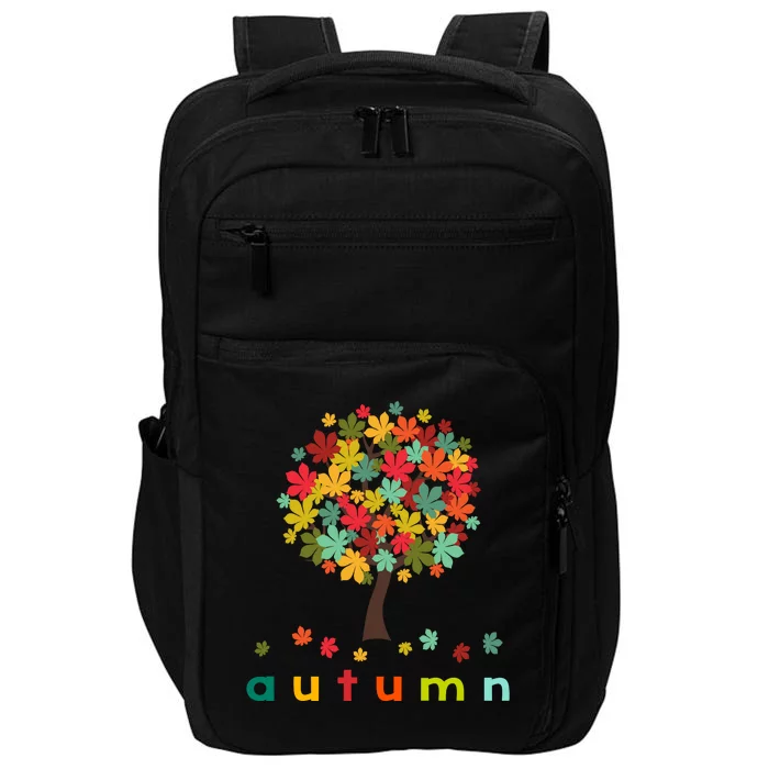 Autumn Tree Colorful Festive Impact Tech Backpack