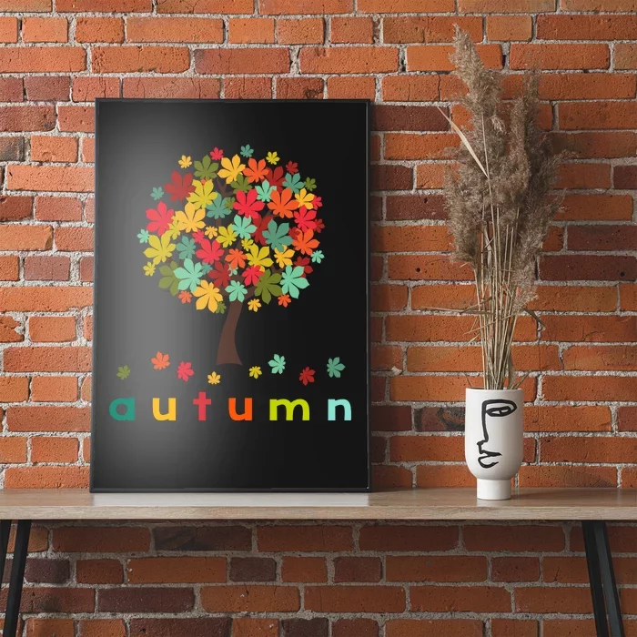 Autumn Tree Colorful Festive Poster