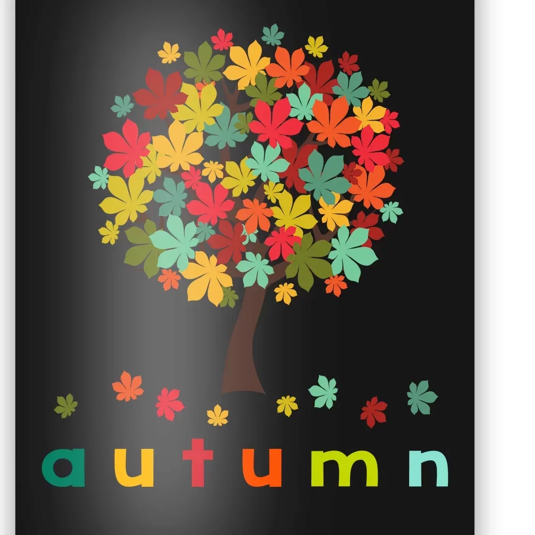 Autumn Tree Colorful Festive Poster