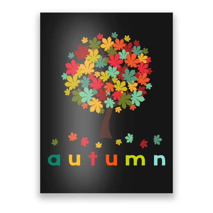 Autumn Tree Colorful Festive Poster