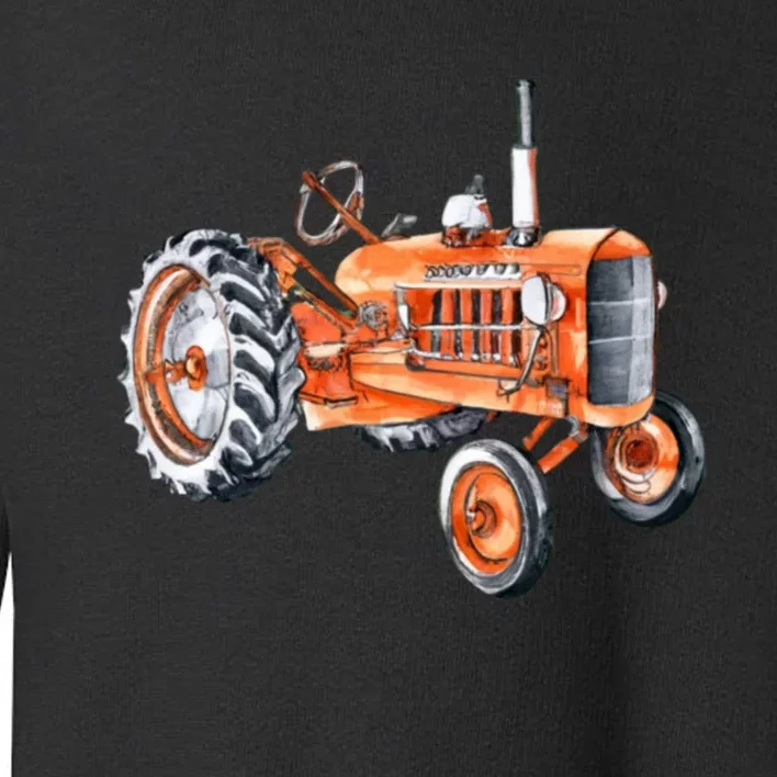 Allis Tractor Chalmers D17 Watercolor Toddler Sweatshirt