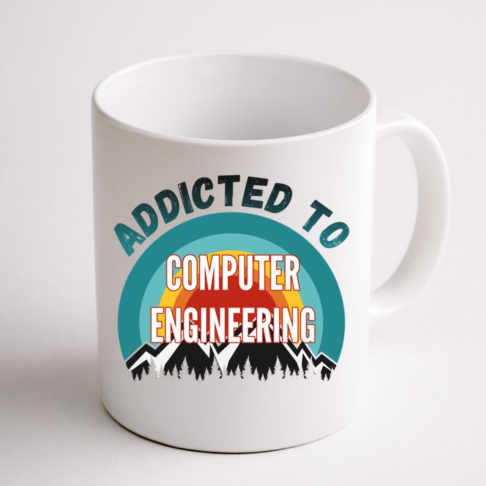 Addicted To Computer Engineering College Major Gift Front & Back Coffee Mug