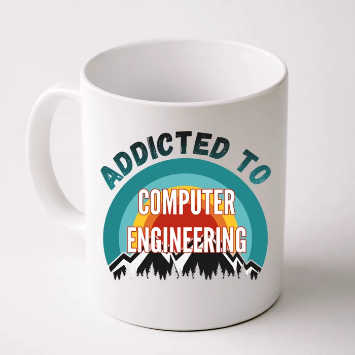 Addicted To Computer Engineering College Major Gift Front & Back Coffee Mug