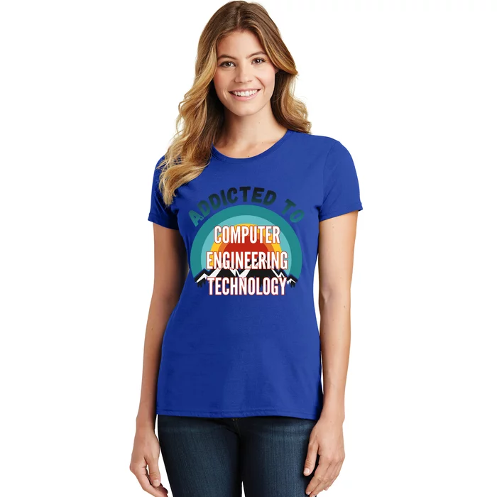 Addicted To Computer Engineering Technology College Major Gi Great Gift Women's T-Shirt