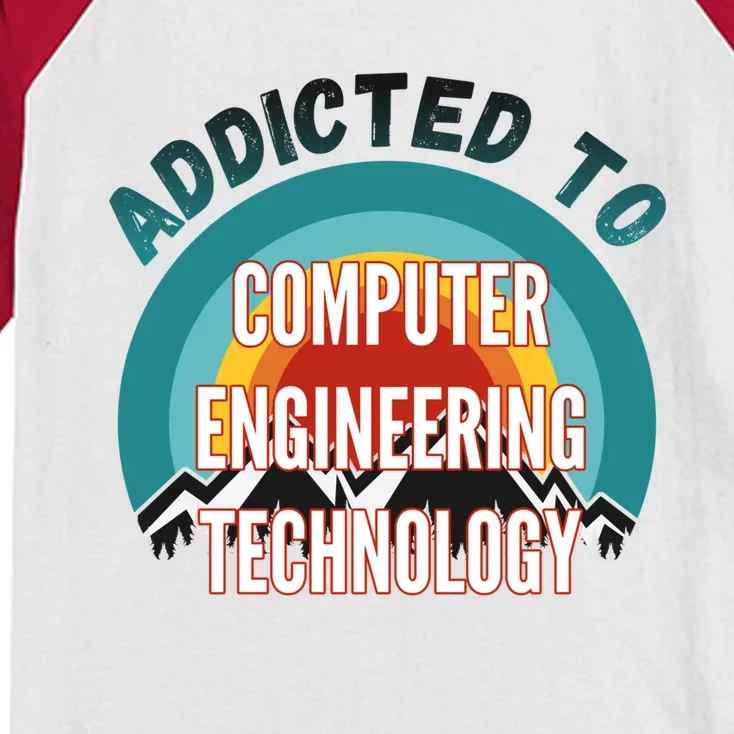 Addicted To Computer Engineering Technology College Major Gi Great Gift Kids Colorblock Raglan Jersey