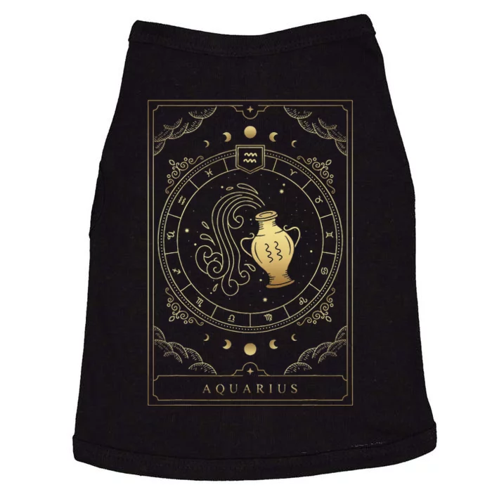 Aquarius Tarot Card Zodiac Doggie Tank