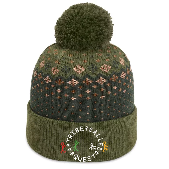 A Tribe Called Quest Circle Logo Grey Funny Gift The Baniff Cuffed Pom Beanie