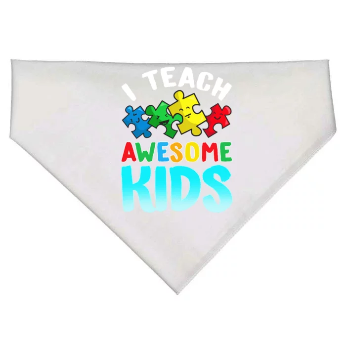 Autism Teacher Cute Gift Special Education Appreciation Gift USA-Made Doggie Bandana