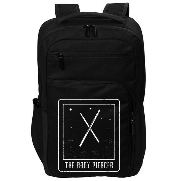 Awesome Tarot Card The Body Piercer A Piercing Studio Owner Impact Tech Backpack