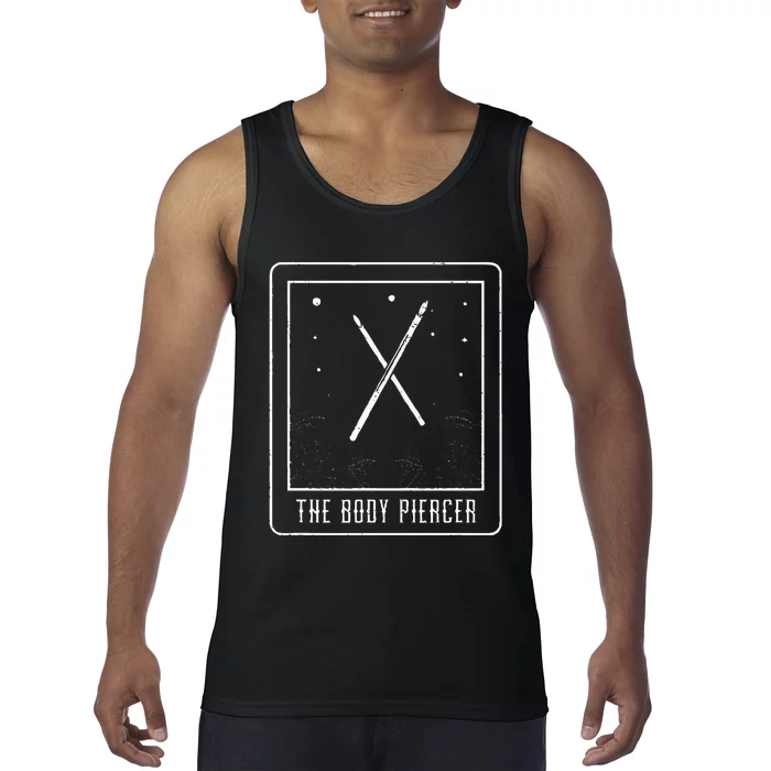 Awesome Tarot Card The Body Piercer A Piercing Studio Owner Tank Top