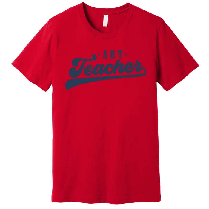 Art Teacher Cute Vintage Graphic Art Teacher Premium T-Shirt