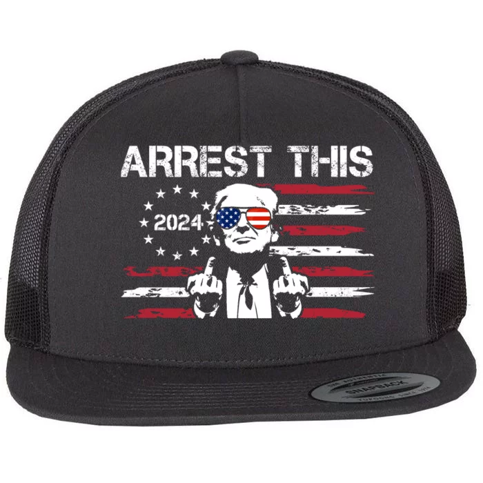 Arrest This Donald Trump 2024 Flat Bill Trucker Hat