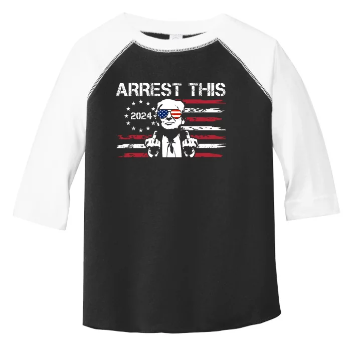 Arrest This Donald Trump 2024 Toddler Fine Jersey T-Shirt