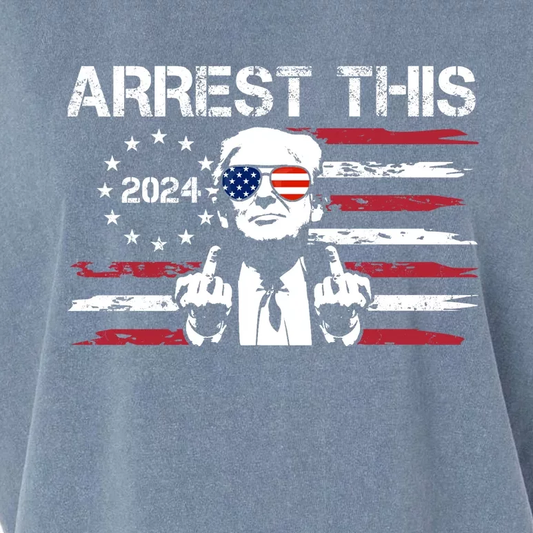 Arrest This Donald Trump 2024 Garment-Dyed Women's Muscle Tee