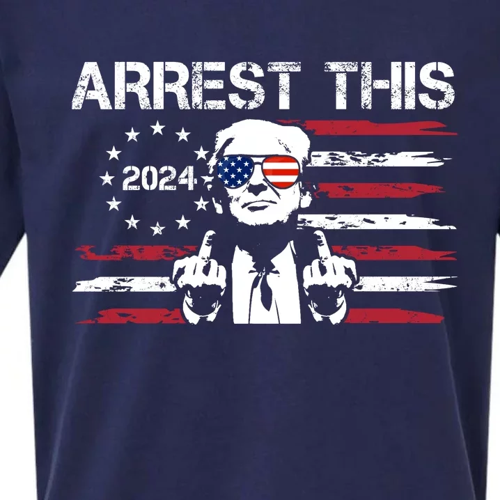 Arrest This Donald Trump 2024 Sueded Cloud Jersey T-Shirt