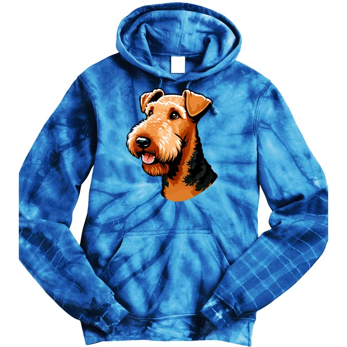 Airedale Terrier Dog Cute Airedale Terrier Gift Idea Tie Dye Hoodie