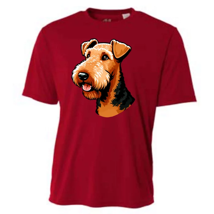 Airedale Terrier Dog Cute Airedale Terrier Gift Idea Cooling Performance Crew T-Shirt