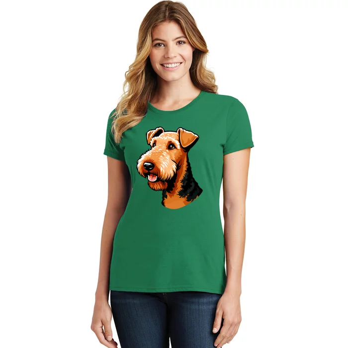 Airedale Terrier Dog Cute Airedale Terrier Gift Idea Women's T-Shirt