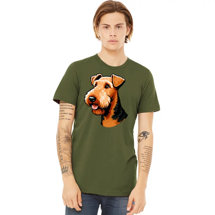 Airedale Terrier Dog Cute Airedale Terrier Gift Idea Premium T-Shirt