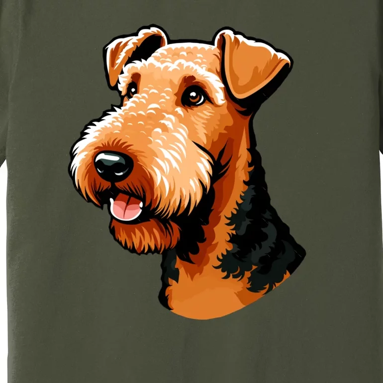 Airedale Terrier Dog Cute Airedale Terrier Gift Idea Premium T-Shirt