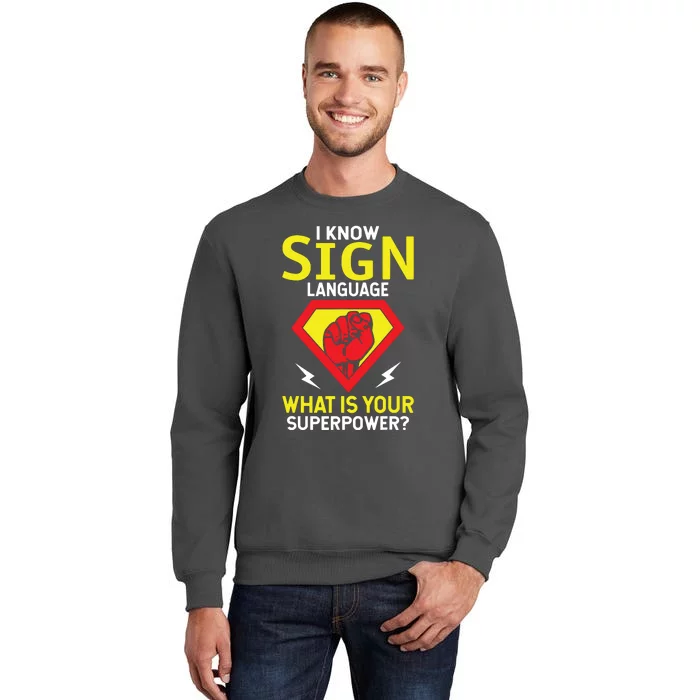 Asl Tee Deaf Tee Deaf Culture American Sign Language Tall Sweatshirt