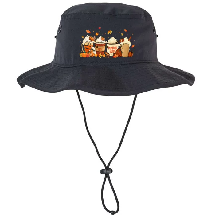 Autumn Thanksgiving Drinks Coffee Pumpkin Spice Latte Season Legacy Cool Fit Booney Bucket Hat