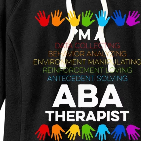 Aba Therapist Data Behavior Analyst Autism Therapy Women's Fleece Hoodie