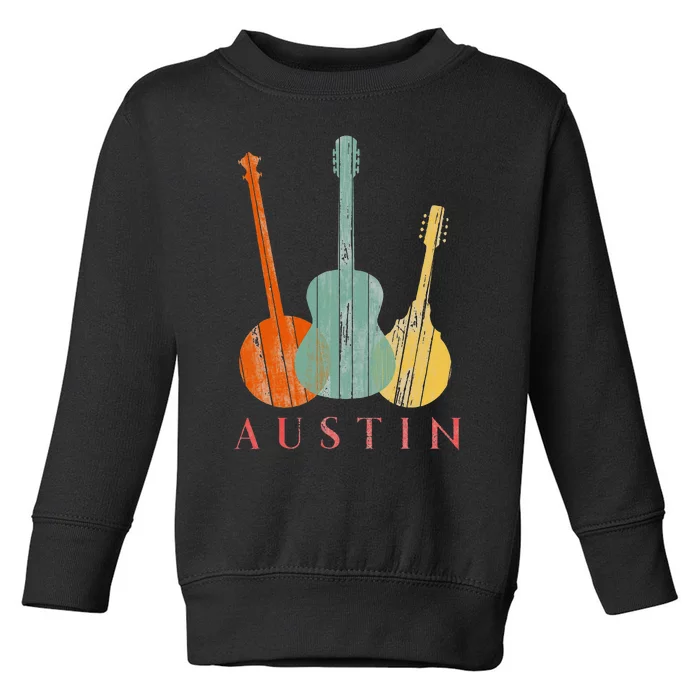 Austin Texas Distressed Music Toddler Sweatshirt