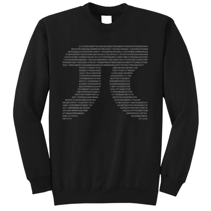 All The Digits Pi Day Pi Day All Sizes Tall Sweatshirt