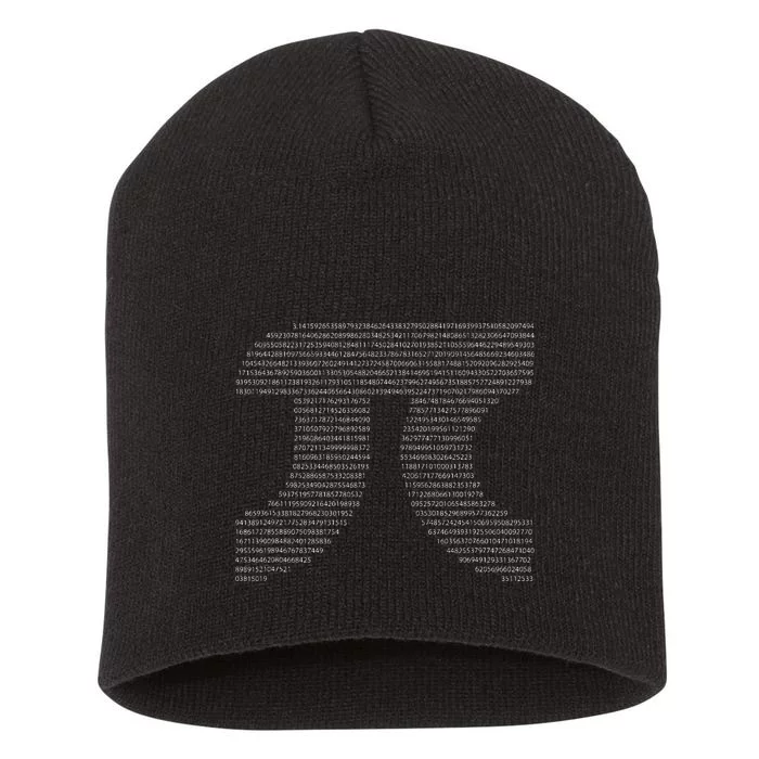 All The Digits Pi Day Pi Day All Sizes Short Acrylic Beanie