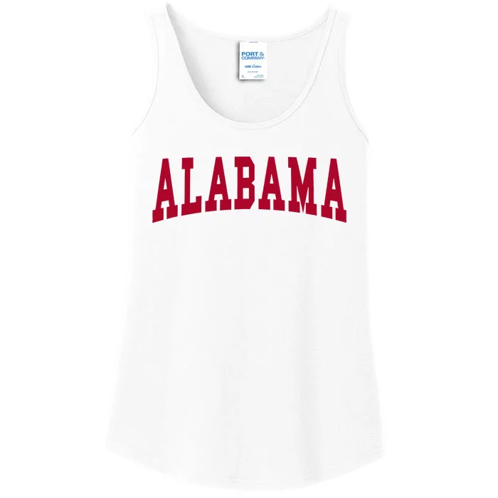 Alabama Throwback Design Classic Ladies Essential Tank