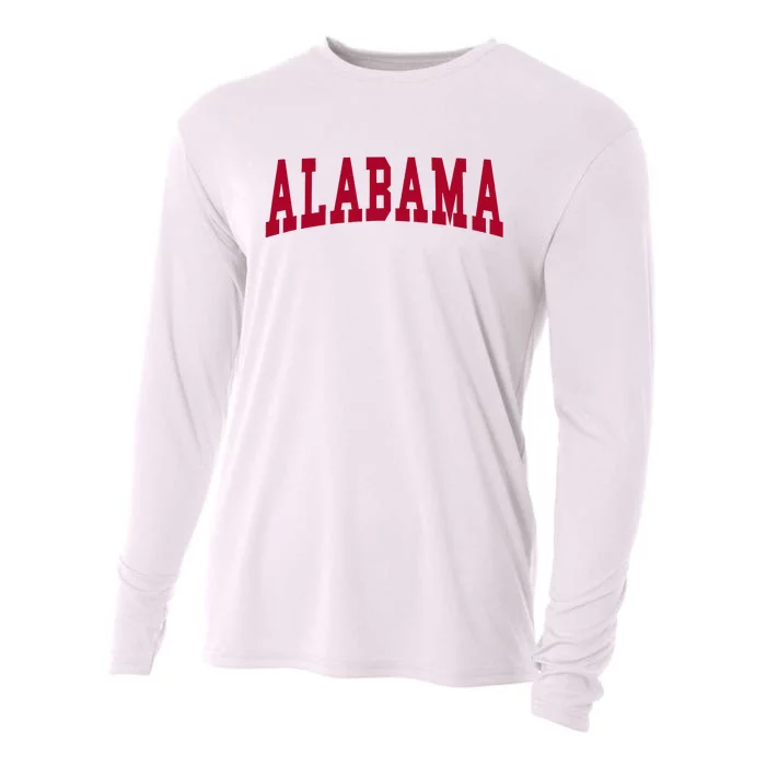 Alabama Throwback Design Classic Cooling Performance Long Sleeve Crew