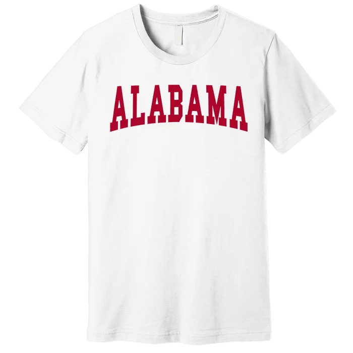 Alabama Throwback Design Classic Premium T-Shirt