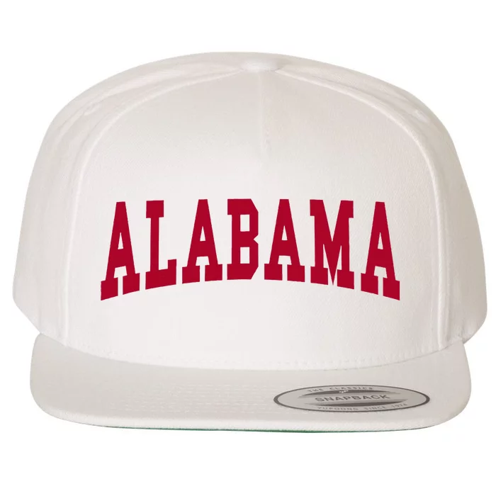 Alabama Throwback Design Classic Wool Snapback Cap