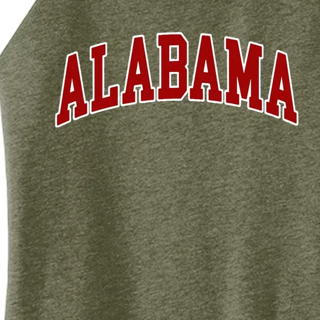 Alabama Throwback Design Classic Women’s Perfect Tri Rocker Tank