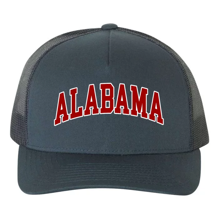 Alabama Throwback Design Classic Yupoong Adult 5-Panel Trucker Hat