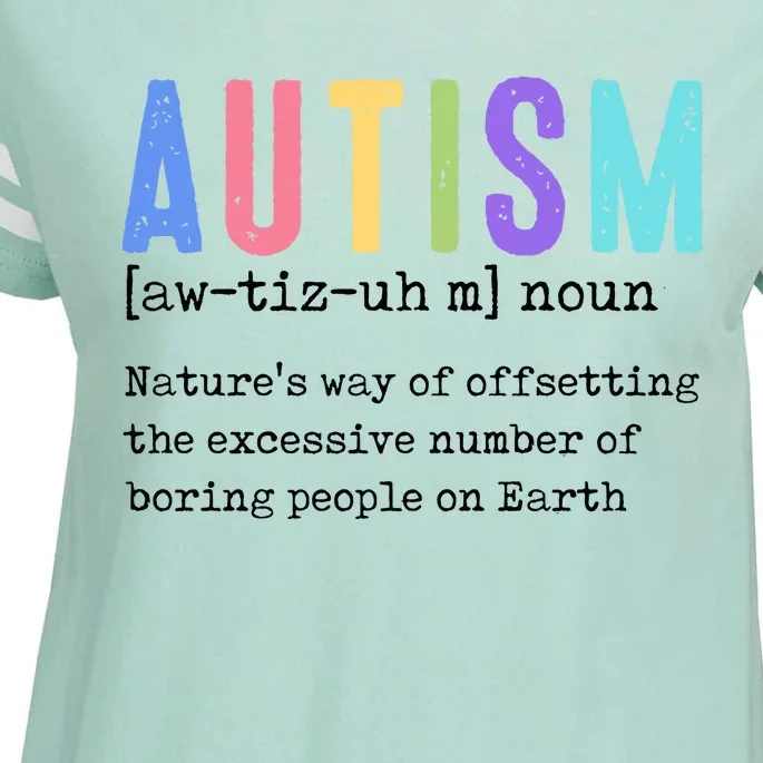 Autism Teacher Definition Autism Awareness Enza Ladies Jersey Football T-Shirt