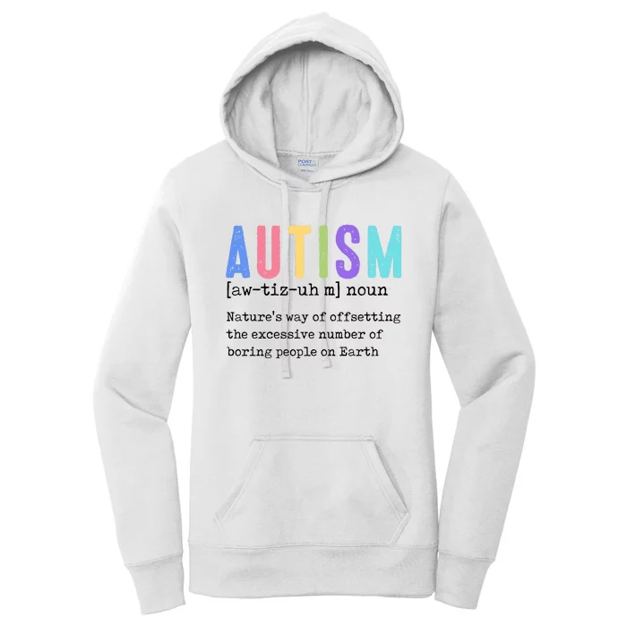 Autism Teacher Definition Autism Awareness Women's Pullover Hoodie