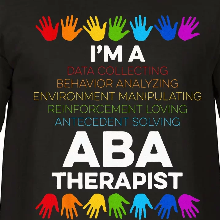 ABA Therapist Data Behavior Analyst Autism Therapy Comfort Colors T-Shirt