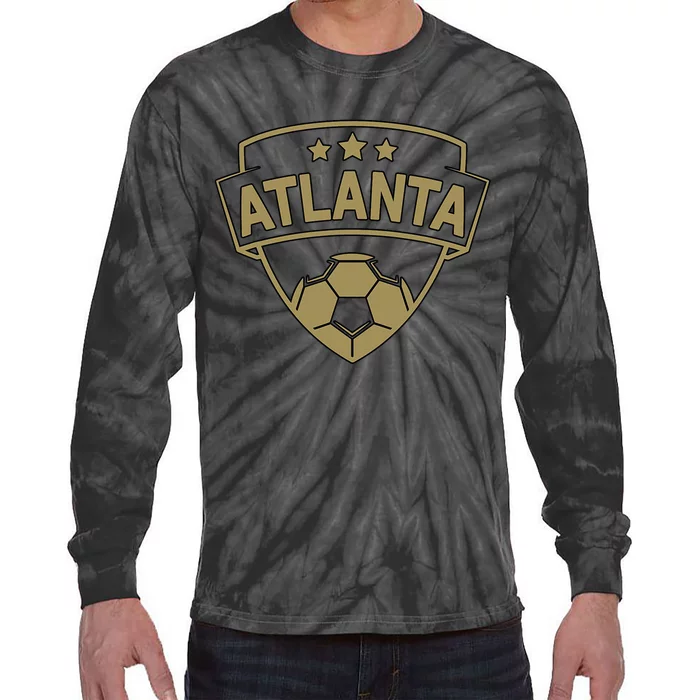 Atlanta Throwback Design Tie-Dye Long Sleeve Shirt