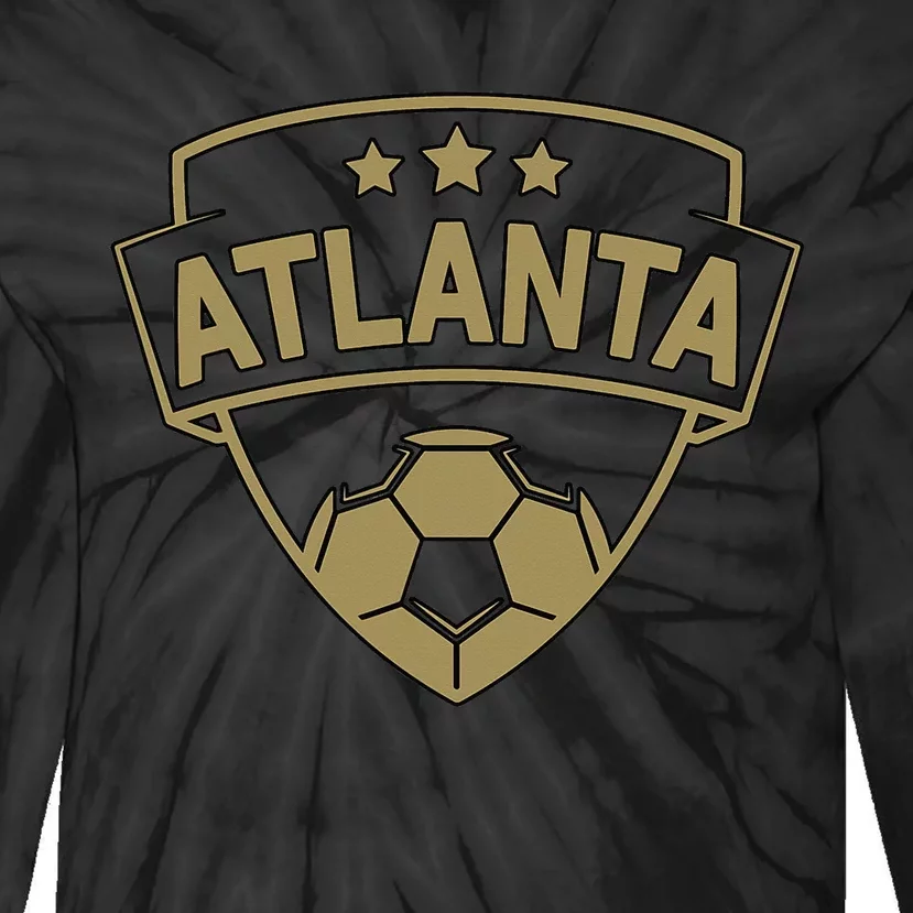 Atlanta Throwback Design Tie-Dye Long Sleeve Shirt